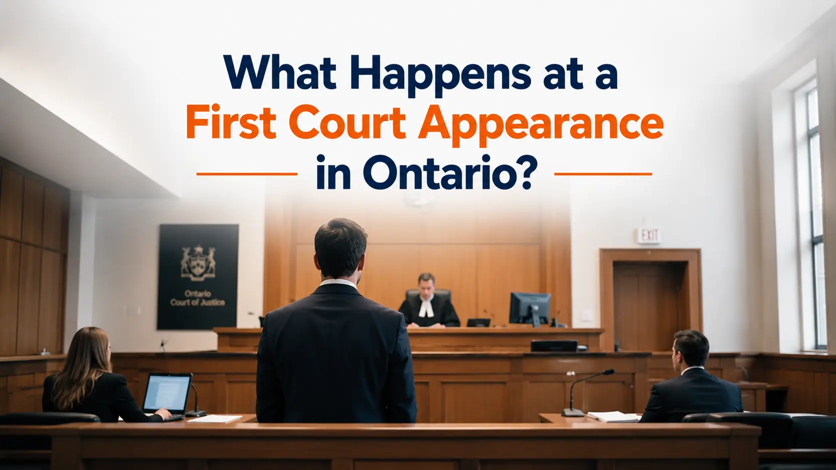 What Happens at a First Court Appearance in Ontario?