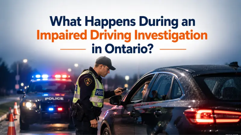 What Happens During an Impaired Driving Investigation in Ontario?
