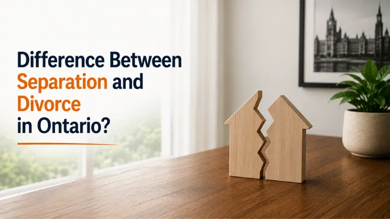 What Is the Difference Between Separation and Divorce in Ontario?